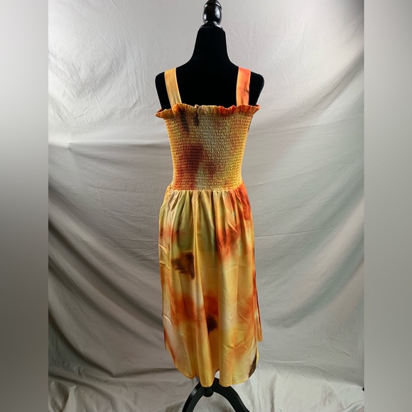 Tie Dye Shirred Cami Dress - Picture 8 of 8